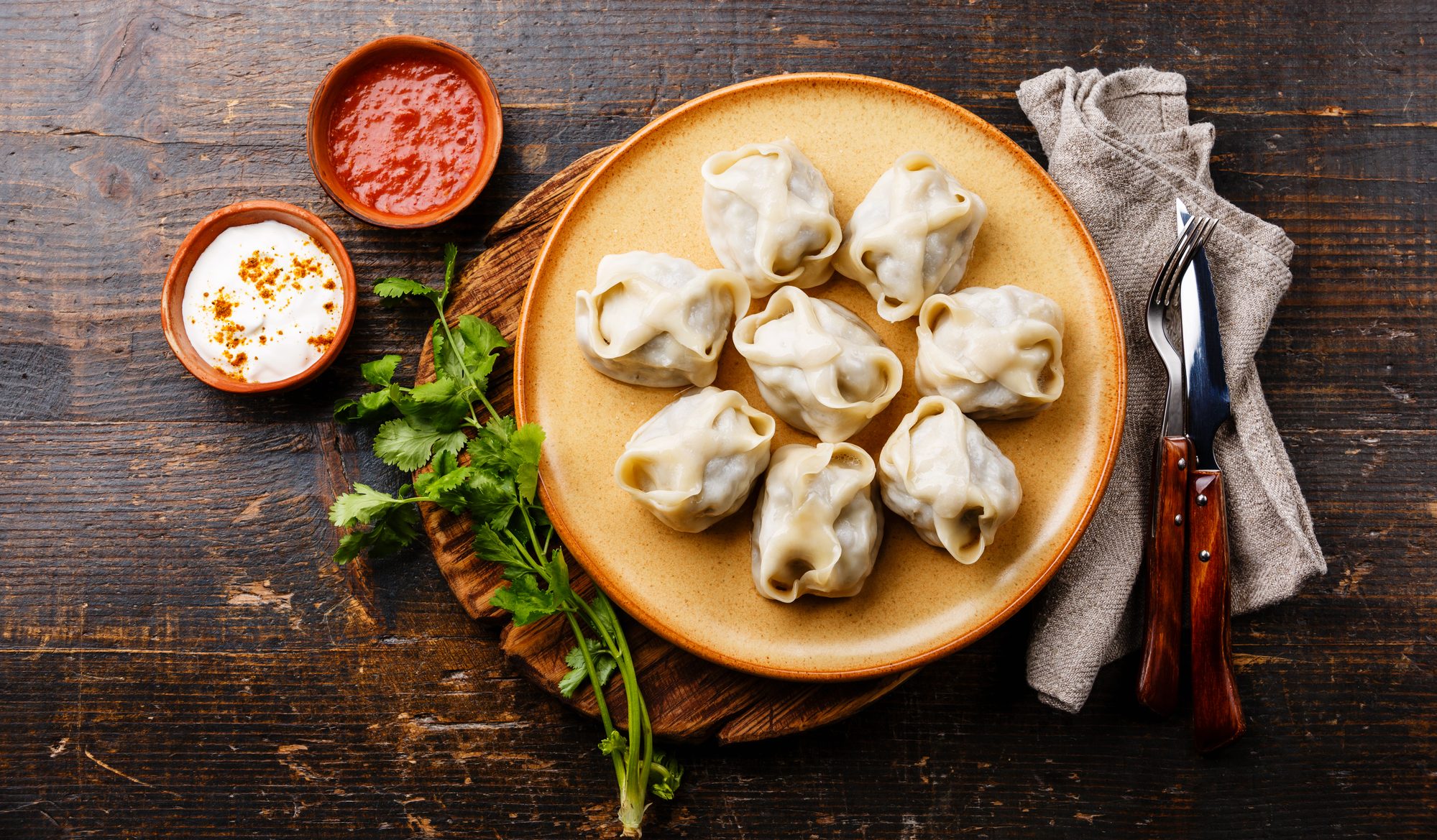 МАНТЫ Курица-говядина