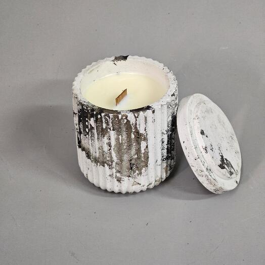 Арома свеча с крышкой аромат Кашемир