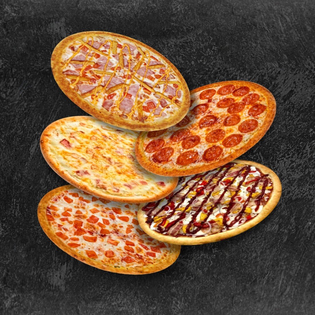 Комбо из 5 пицц 25 см