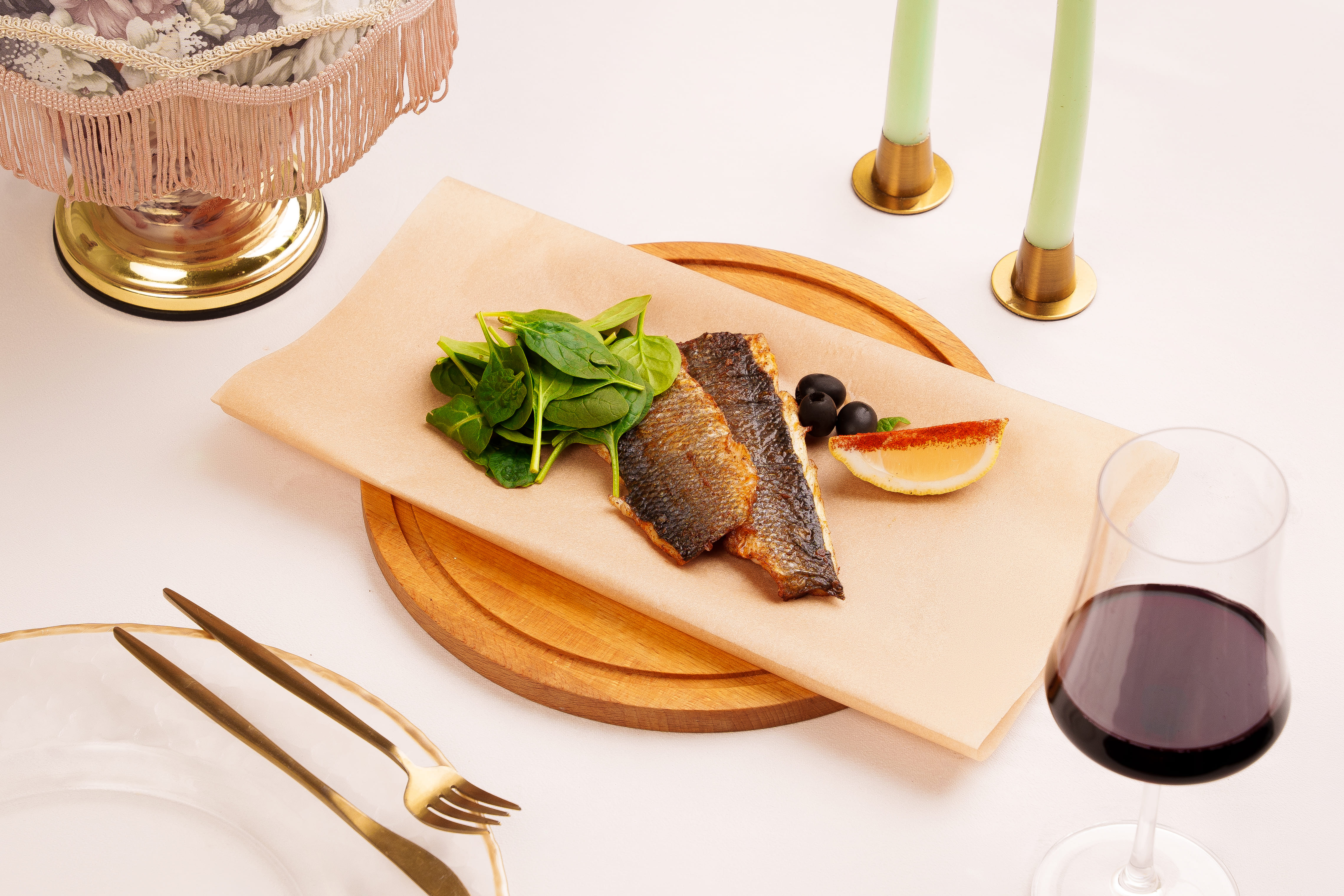 Филе сибаса на мангале