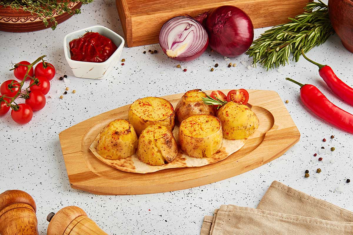 Картофель на мангале