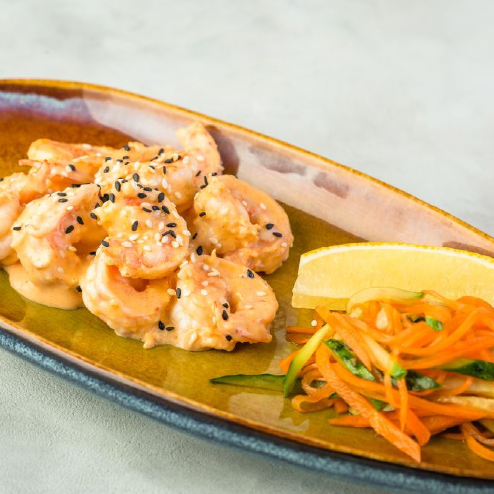 Креветки в соусе Спайси