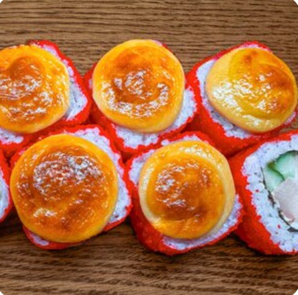 Запеченный ролл окунь