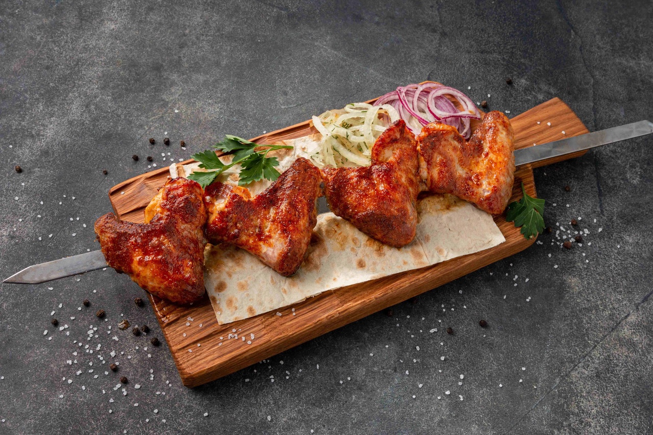 Шашлык из куриных крыльев