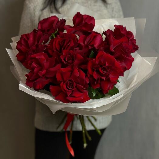 Французские розы 11шт