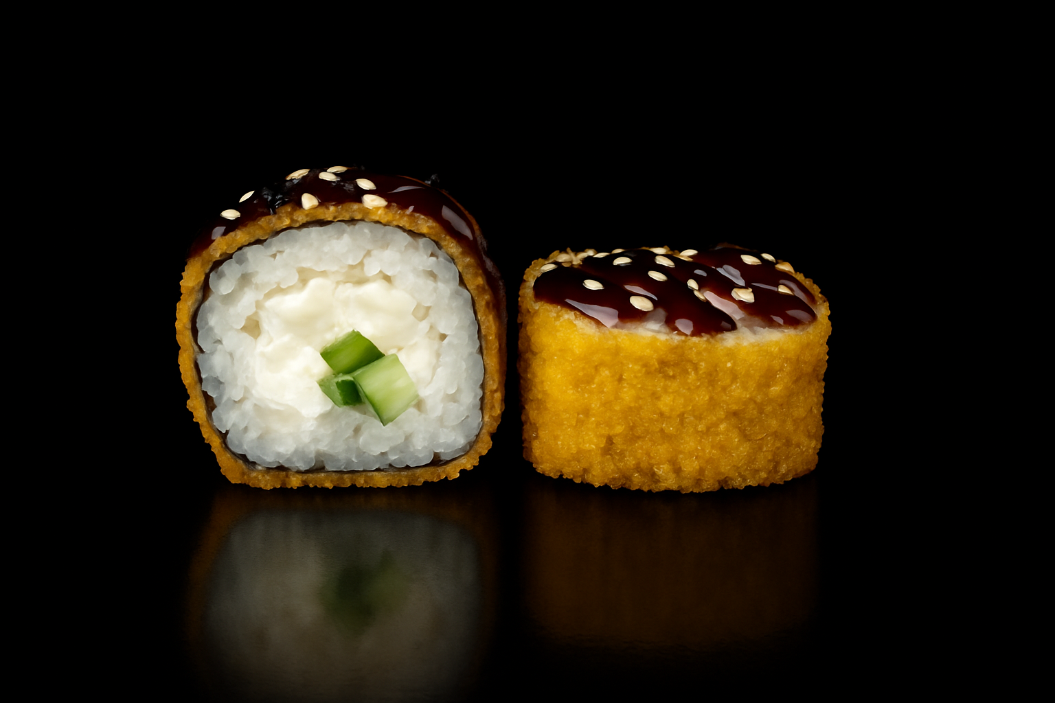 Темпура ролл с кальмаром 