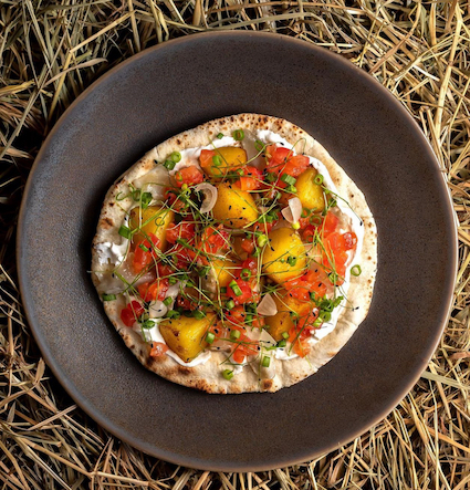 Рассольная лепешка с груздями