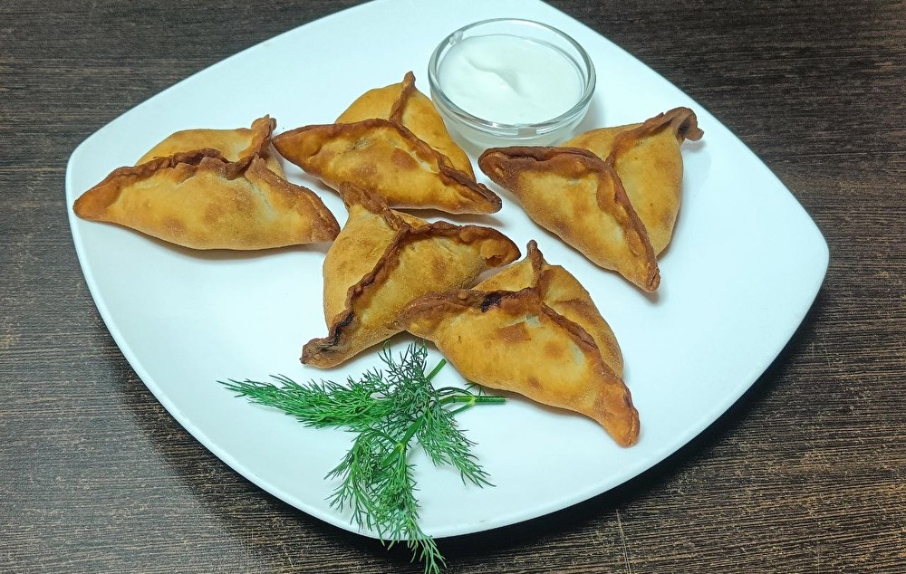 Вареник с картофелем и грибами