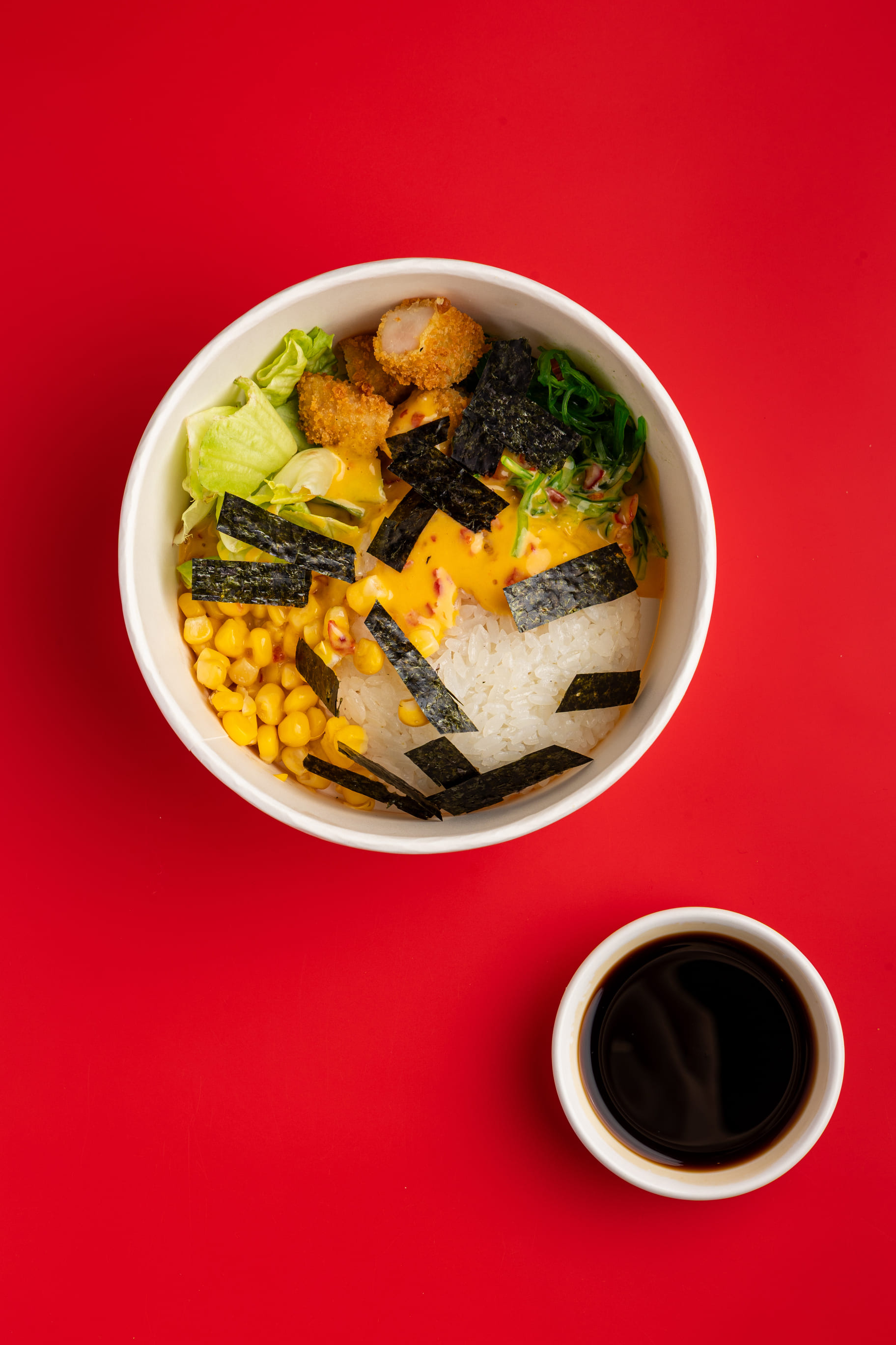 Чикен темпура Боул с соусом Манго-Бэнг