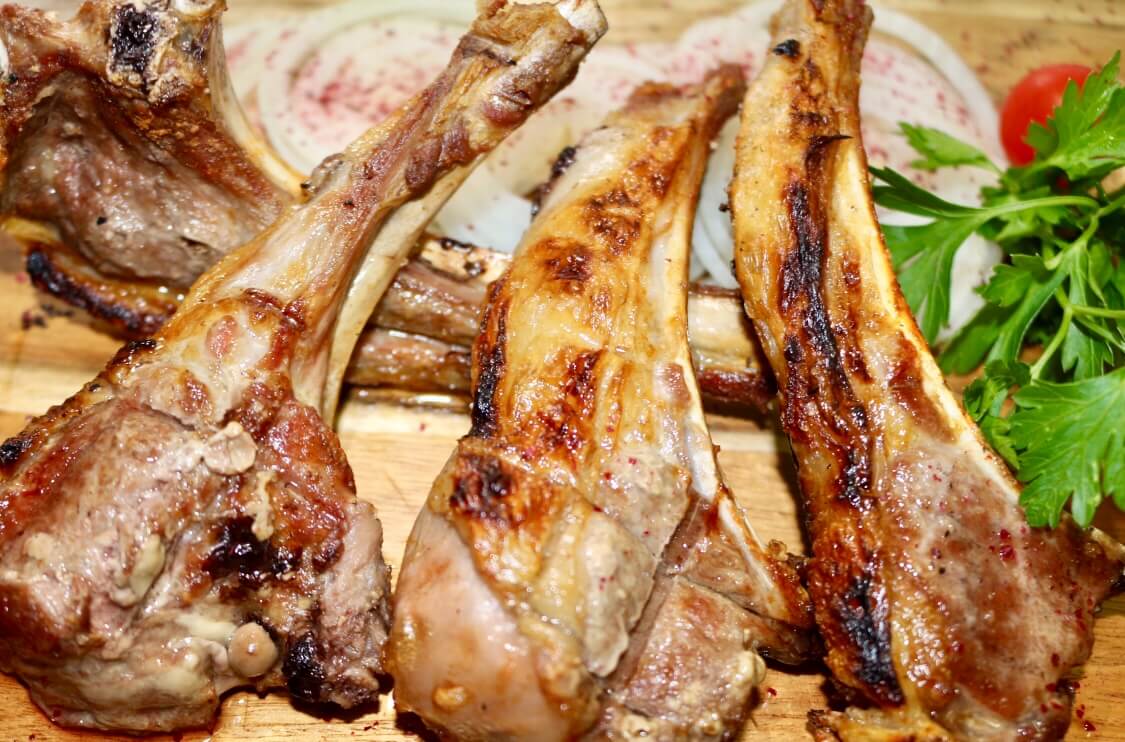 Шашлык из каре ягненка