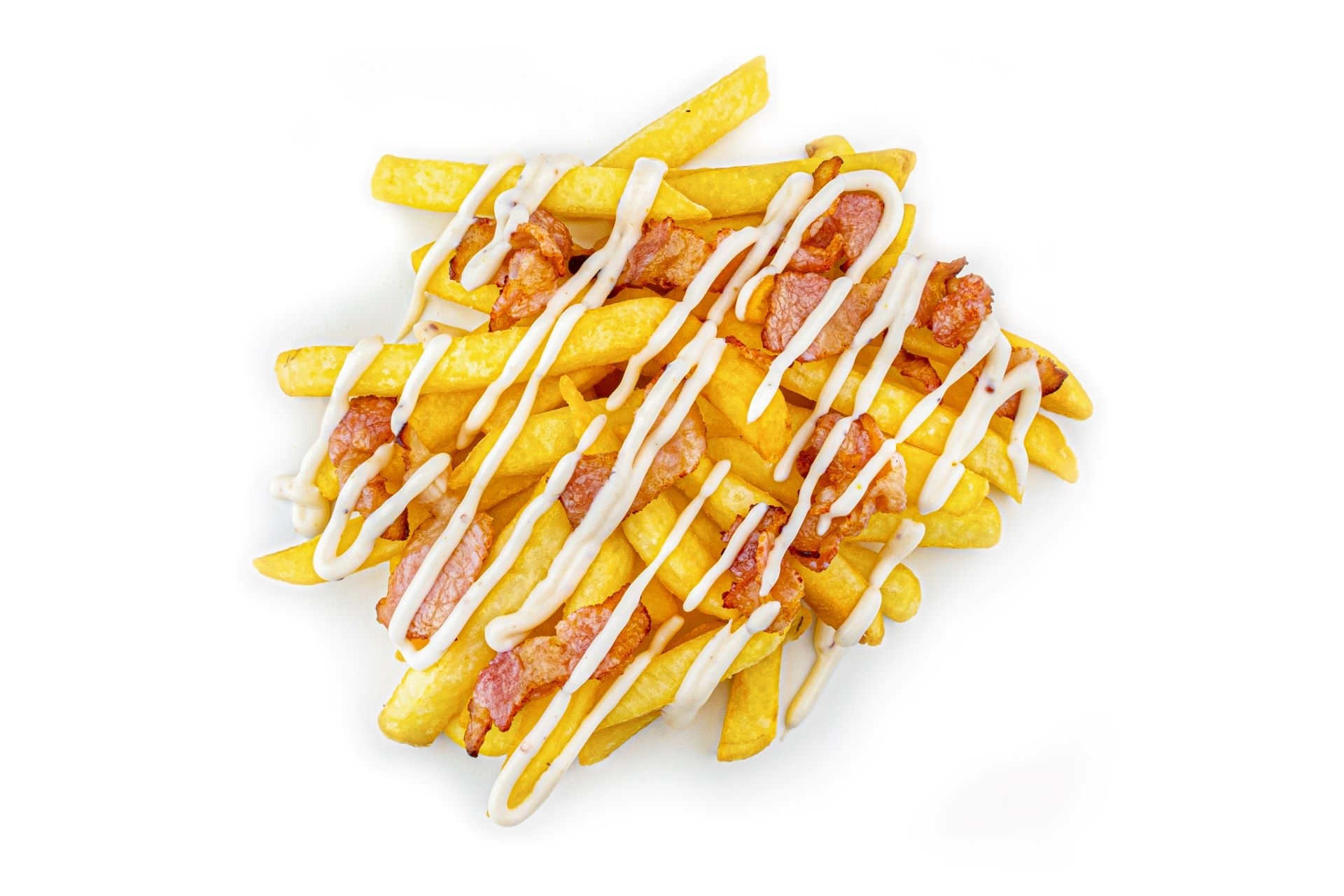 Картофель фри с беконом