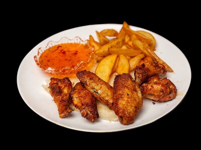 Куриные Крылышки с картофелем