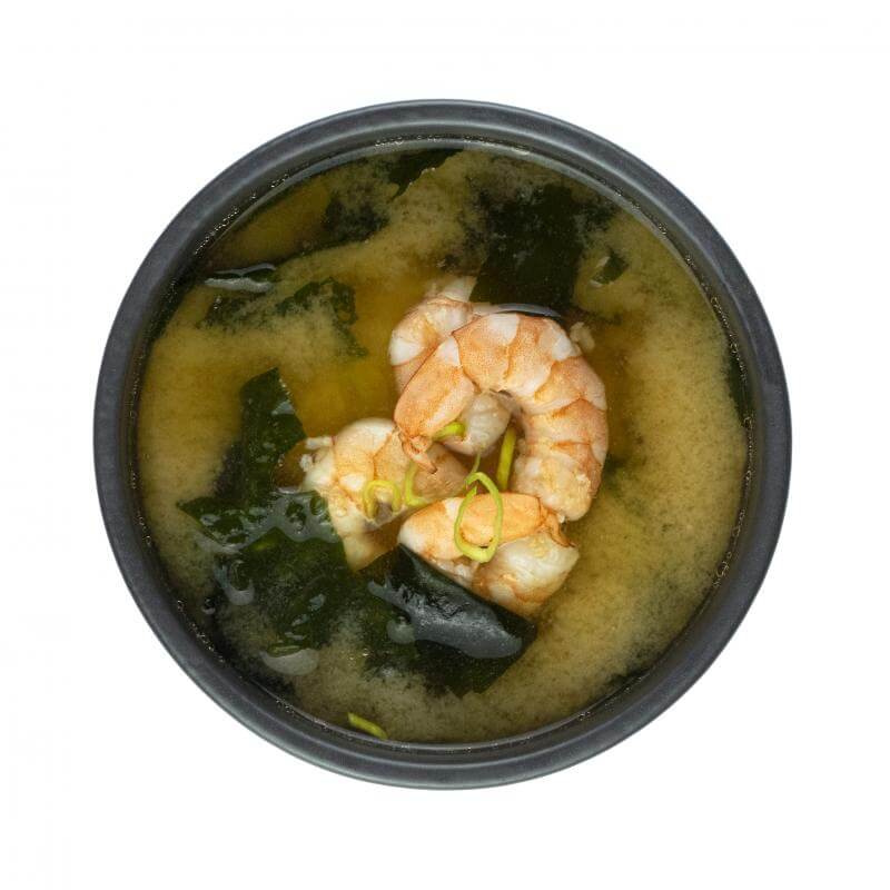 Мисо с креветками