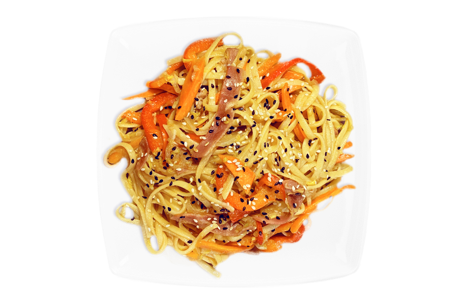 Лапша Удон с беконом