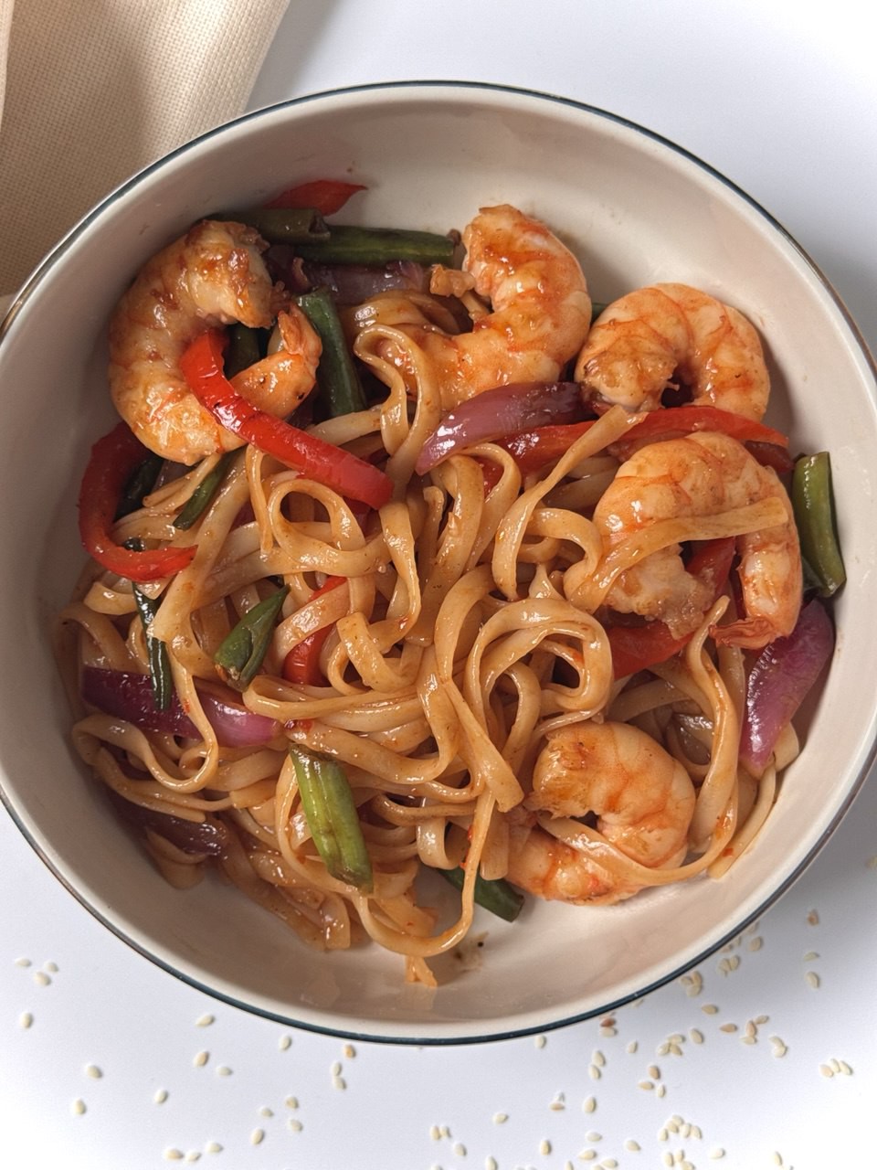 Удон с Креветками Sweet chili