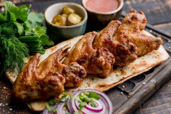 Шашлык из куриных крыльев