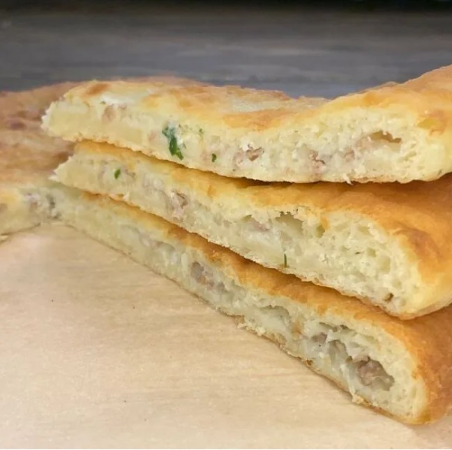 Осетинский пирог с картоф. и фаршем 35