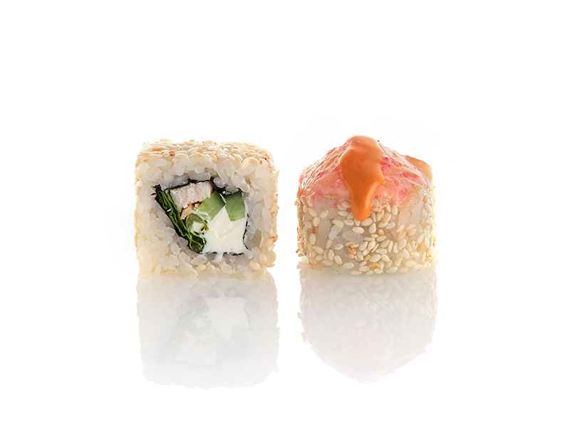 Запеченный ролл с курицей и соусом Том ям