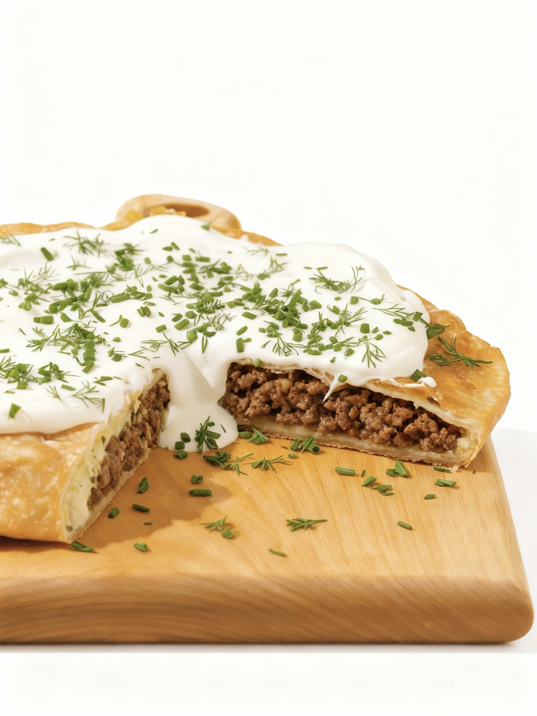 Чебурек-пирог с мраморной говядиной