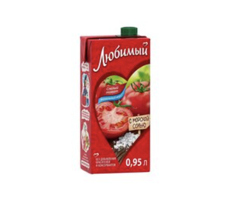 Сок Любимый Спелый томат 1 л