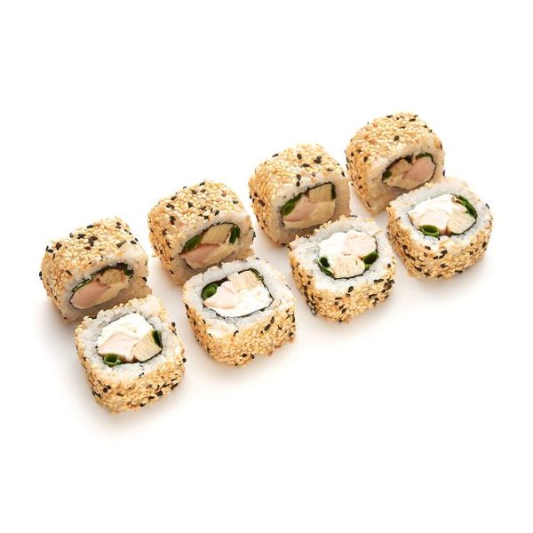 Ролл с курицей в кунжуте 8 шт.
