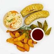 Мюнхенские колбаски с гарниром