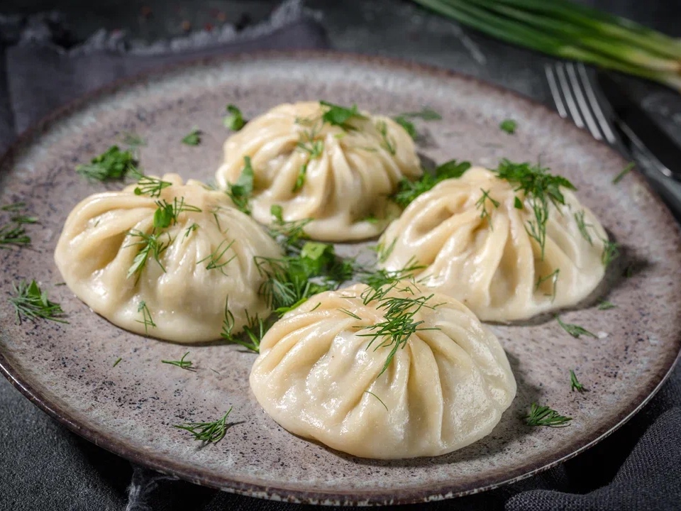 Манты с мясом и картошкой