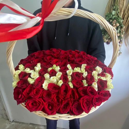 Корзина роз «МАМА»