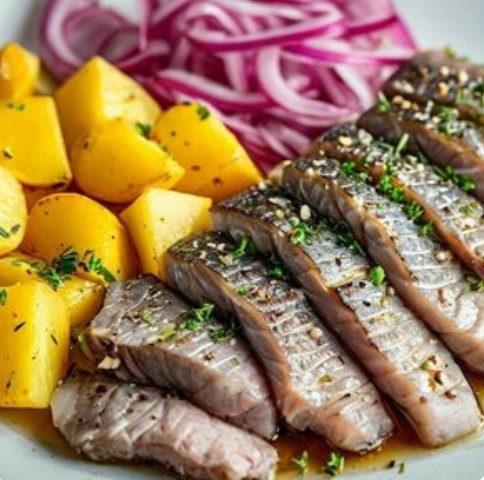 Сельдь с картофелем