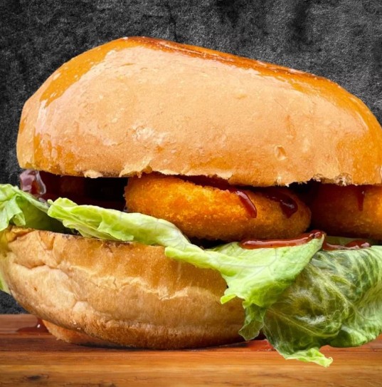 Бургер с наггетсами