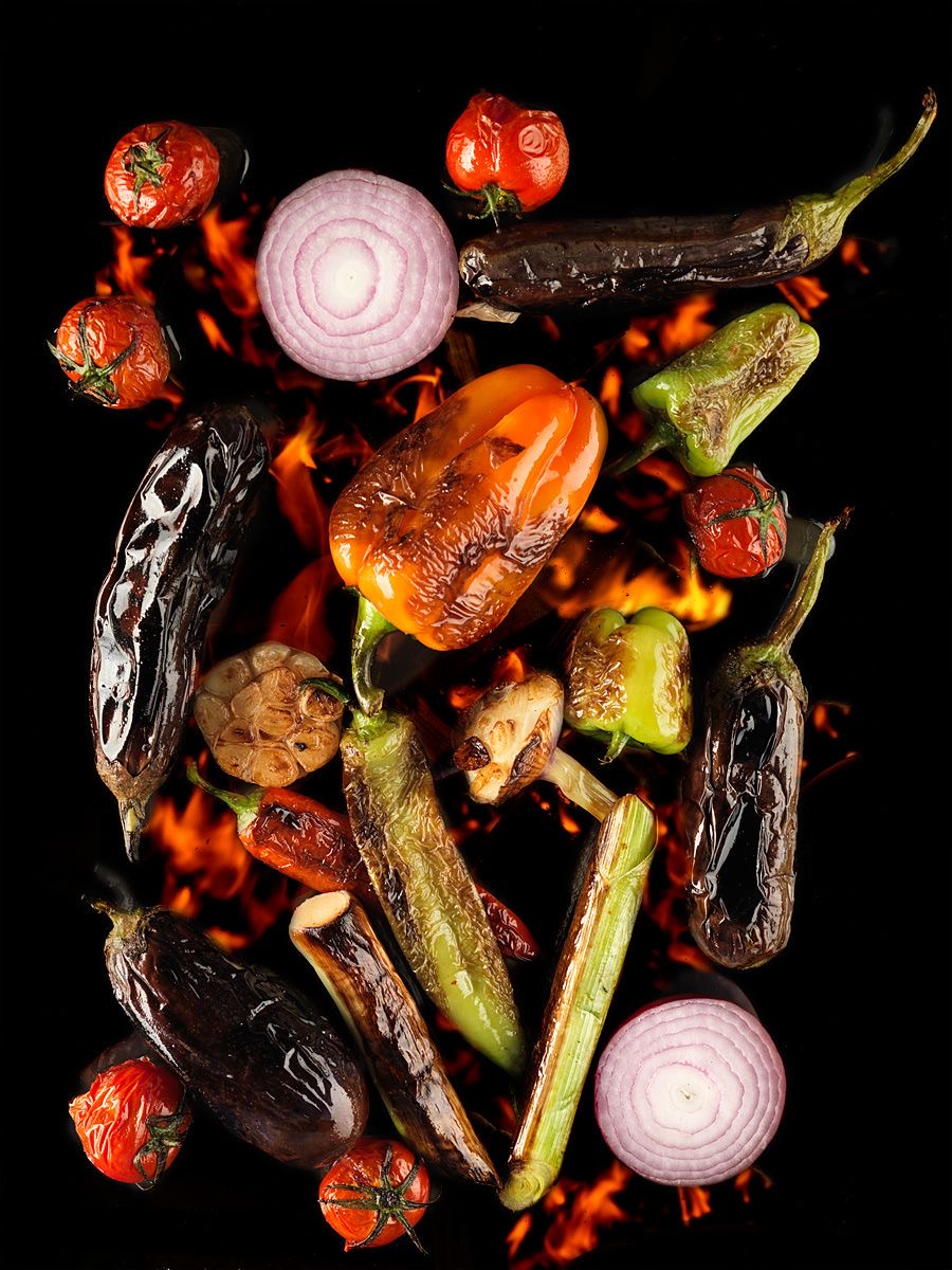 Овощи на углях 