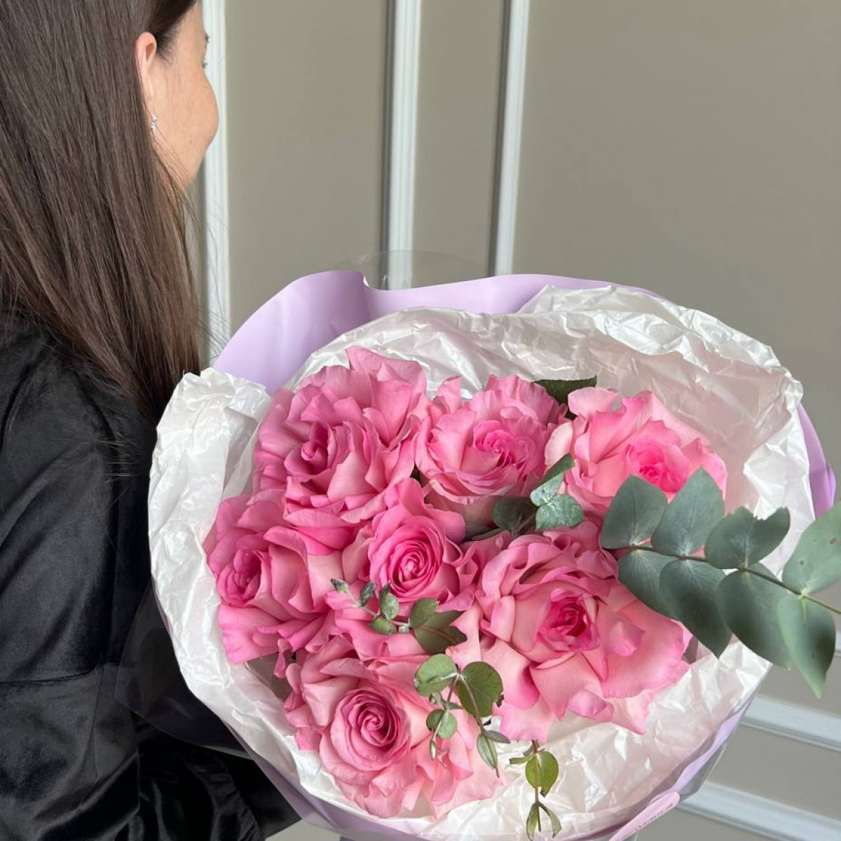 Моно букет из французских роз (предзаказ)