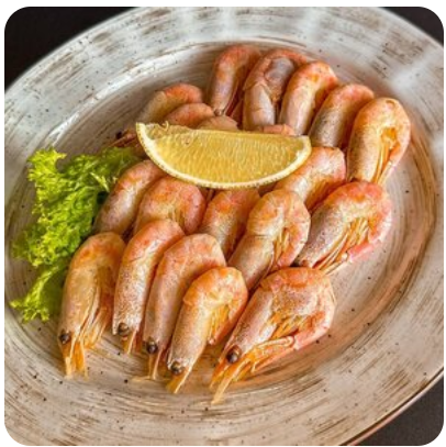Креветки отварные