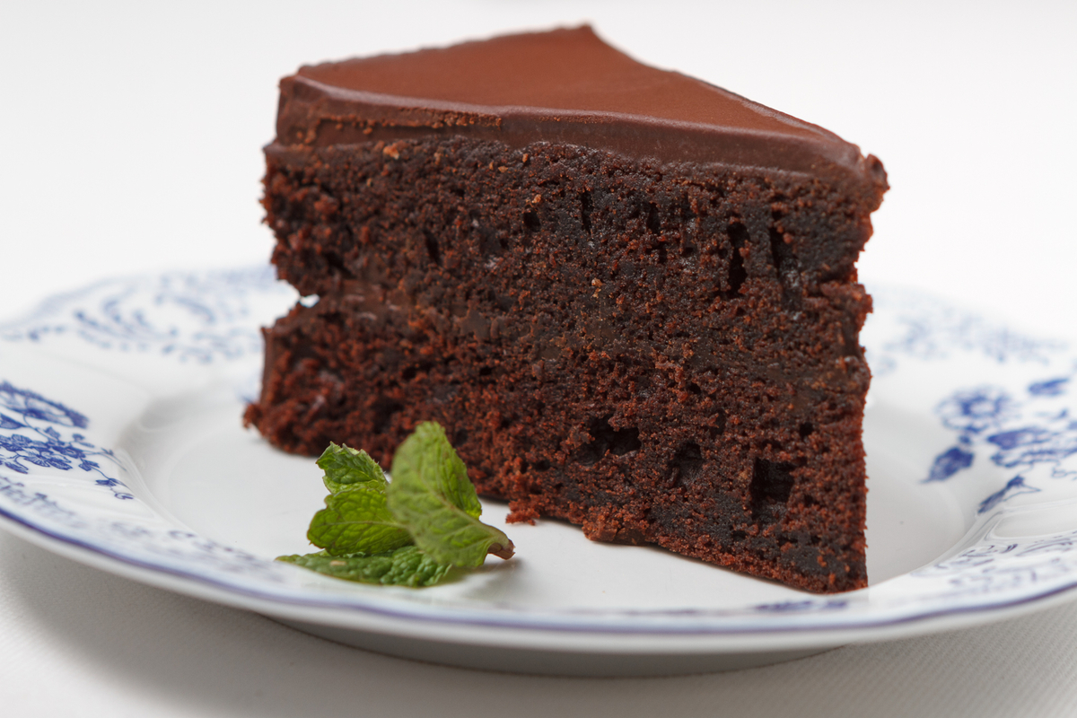 Шоколадный торт на оливковом масле