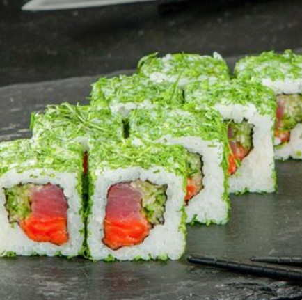 Ролл Бимо с лососем и тунцом