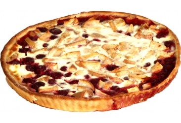 Пирог Вишня Яблоко (открытый)