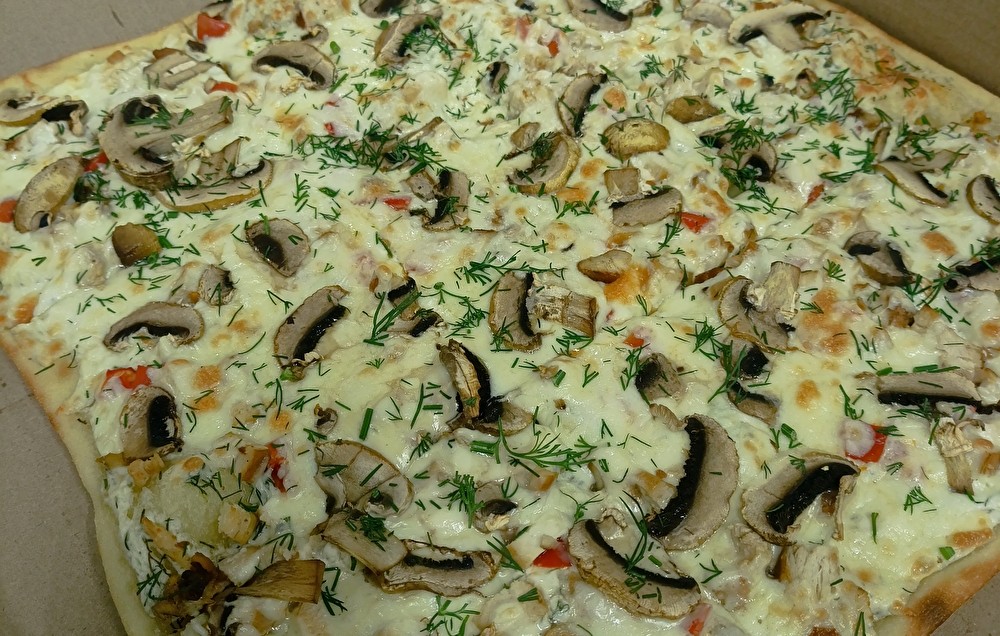 «С курицей и грибами»