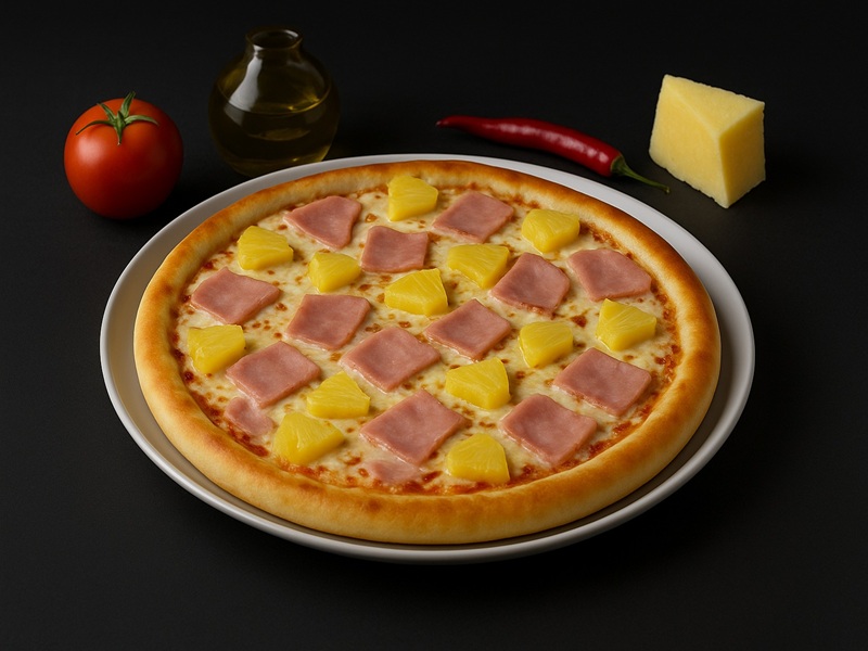 Пицца Ветчина с ананасами