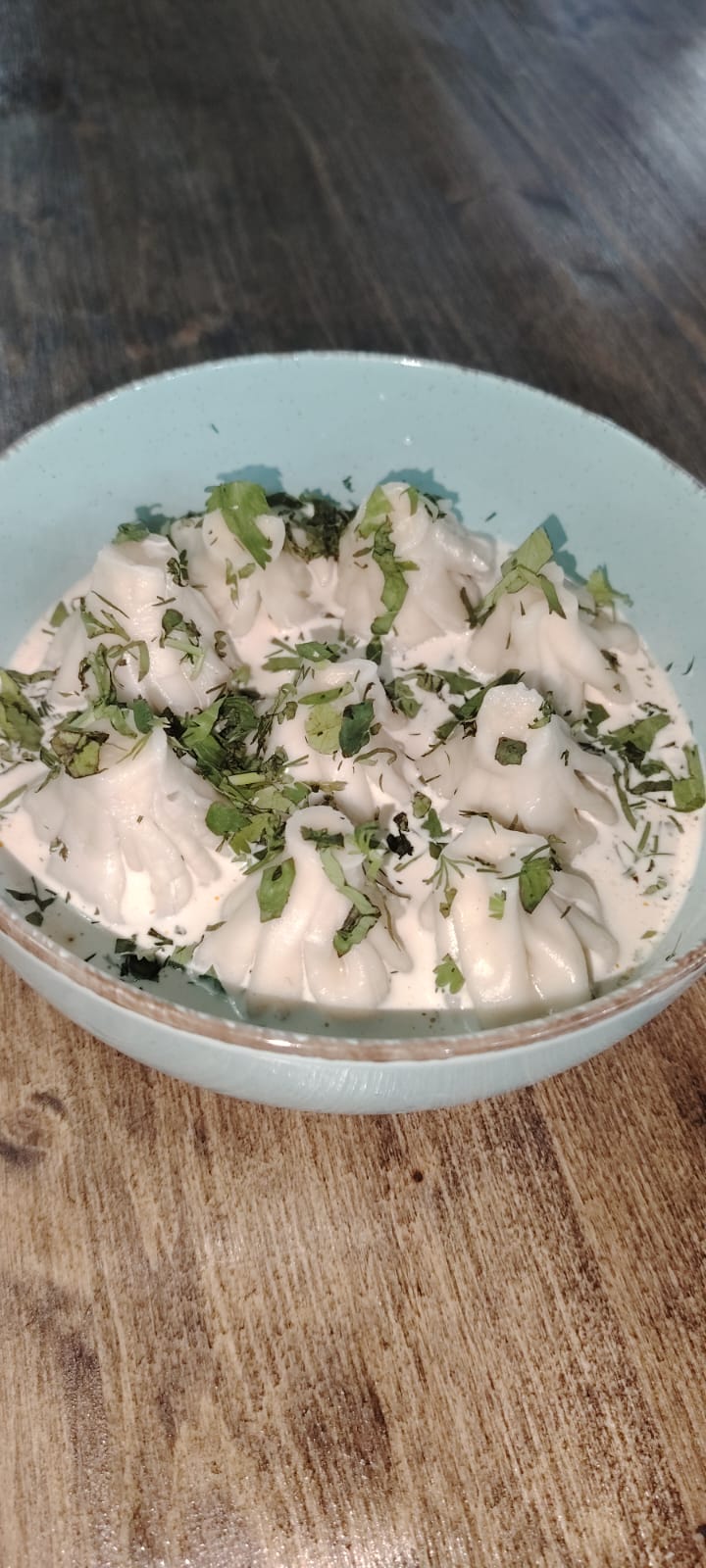 Патара в сливочном соусе с говядиной