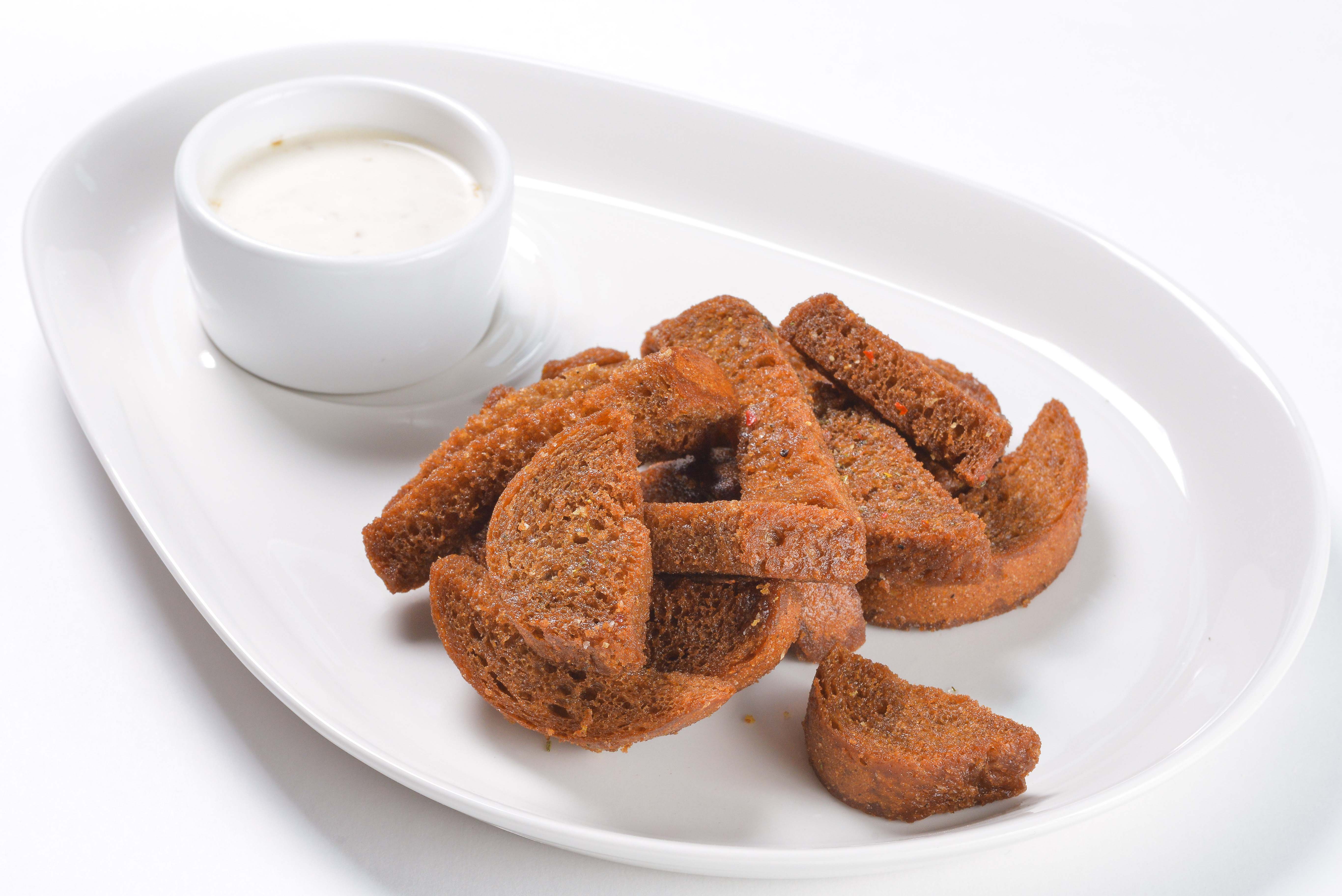 Ржаные чесночные гренки