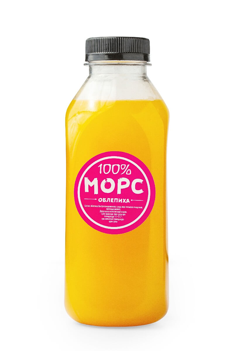 Морс облепиховый 100% 0,5л