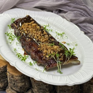Свиные ребра запеченные в соусе BBQ