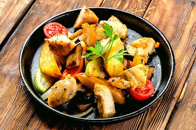 Жаркое с курицей