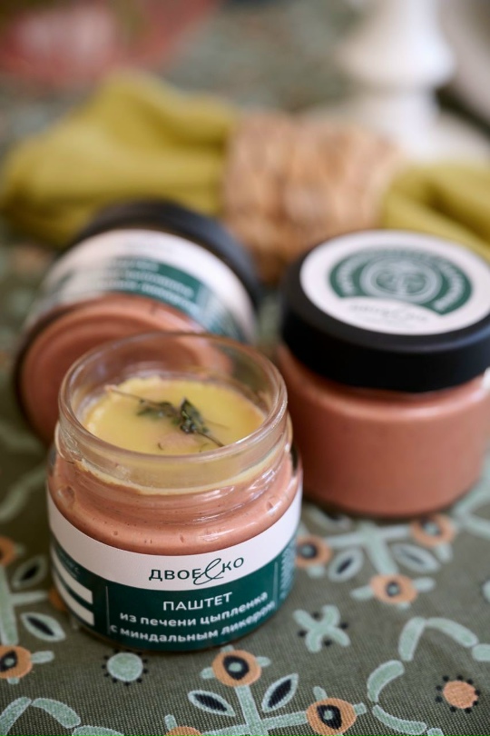 Паштет из печени цыпленка с миндальным ликером 100гр