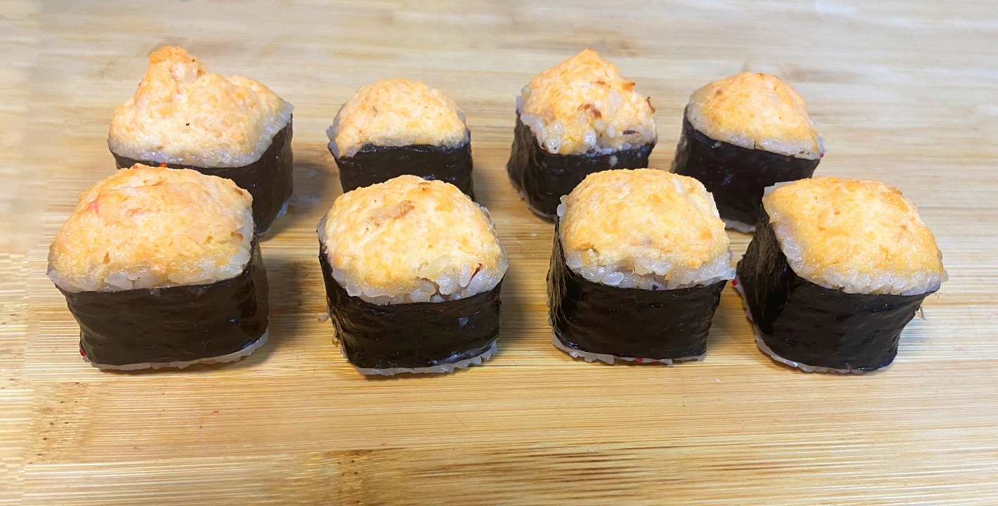 Запеченный ролл с курицей
