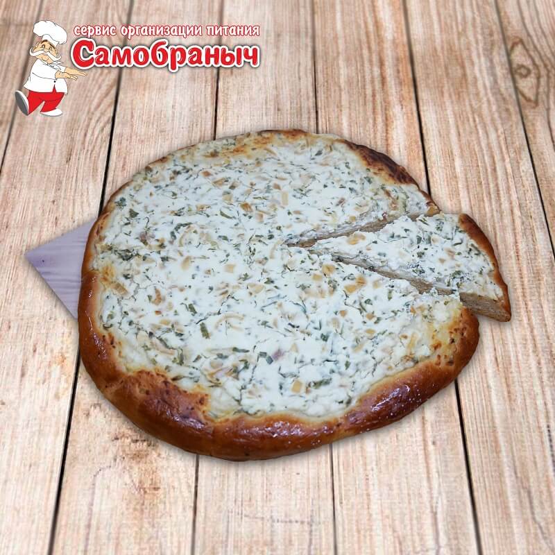 Пирог с творожным сыром и кинзой 1 кг