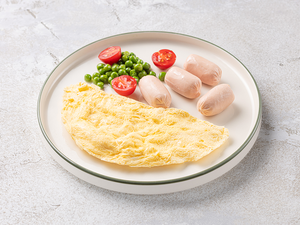 Омлет с мини-сосисками