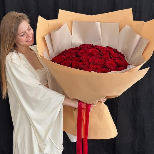 51 Роза букет гигант