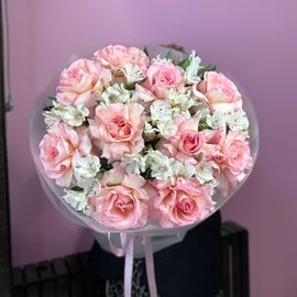 XL альстромерии с французскими розами