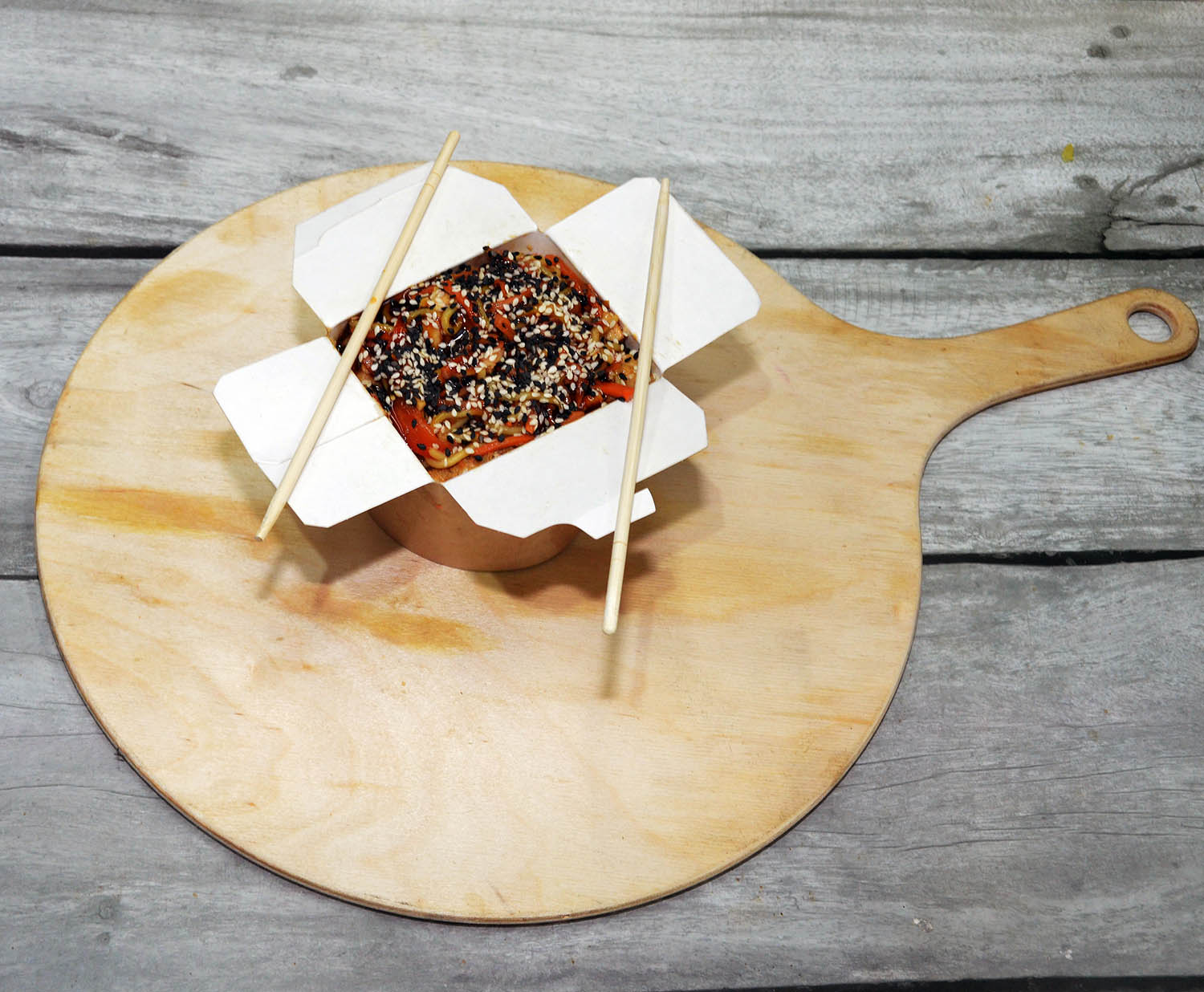 Лапша WOK с курицей